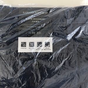NWT Banana Republic Fulton heathered navy chino
